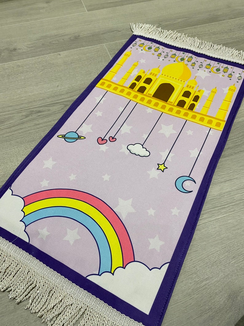 Children's Personalised PRINTED Prayer Mat MINI 75cmx35cm Babies & toddlers image 9