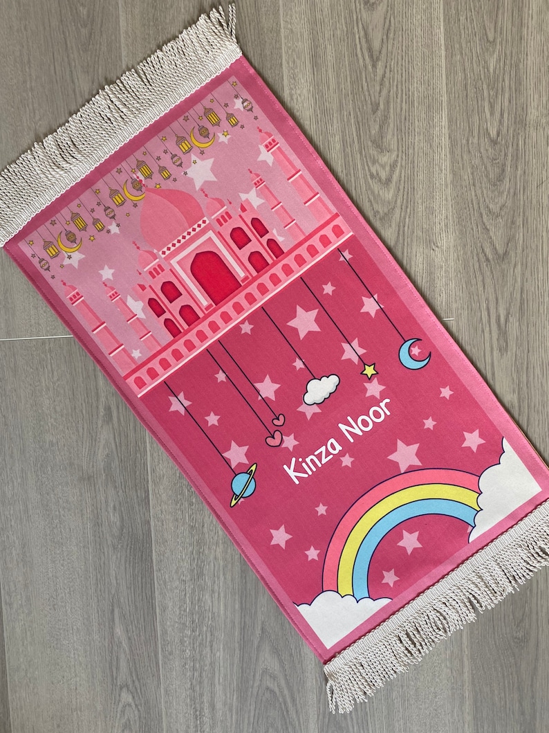 Children's Personalised PRINTED Prayer Mat MINI 75cmx35cm Babies & toddlers image 3