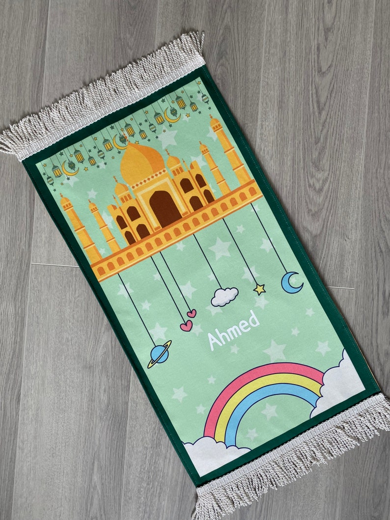 Children's Personalised PRINTED Prayer Mat MINI 75cmx35cm Babies & toddlers image 4