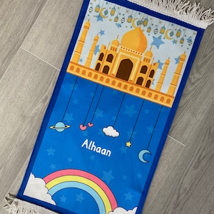 Children's Personalised PRINTED Prayer Mat MINI 75cmx35cm Babies & toddlers image 1