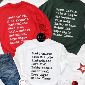 Topo Gigio The Santa Clause Sweatshirt The Santa Clause Movie Clothing Tim Allen Santa Clause Sweatshirt Charlie Christmas Gift Neil Sweater