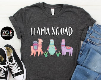 Llama Squad Shirt | Llama Squad Goals | Llama Kids Shirt | Llama Gifts for Kids | Funny Llama Shirt | Llama Birthday Shirt Funny Llama Tank