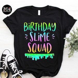 Birthday Slime Squad, Slime Birthday Shirt for Boys and Girls Slime Lover Slime Shirt Slime Hobby, Funny Slime Shirt, DIY Slime I Love Slime