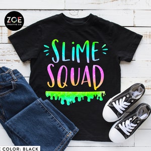 Kids Slime Squad Shirt, Squishies and Slime, Just A Girl Who Loves Slime, Kids Slime Tees, Matching Slime Shirts, Group Slime Sets DIY Slime