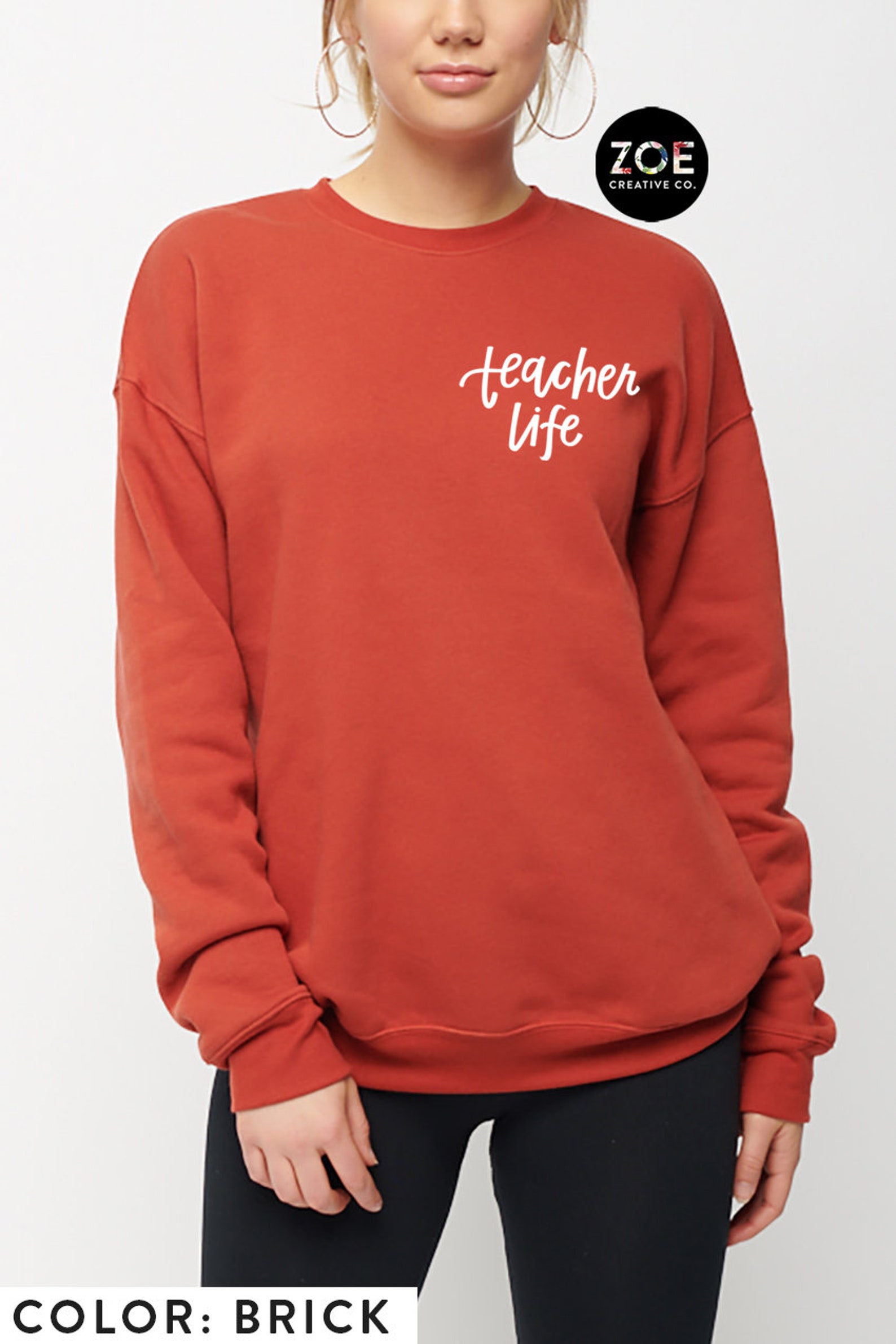 Teacher Life Sweatshirt Teacher Sweater Fleece Sweater for Etsy