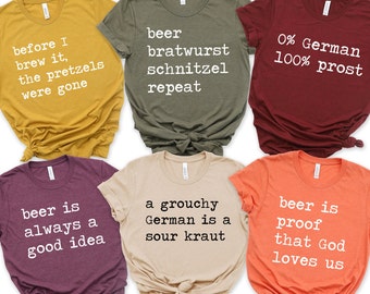 Matching Octoberfest Shirts for Men and Women, Beer Shirt, Oktoberfest Party Shirts, Oktoberfest Clothing, German Beer Shirt, Funny Shirts