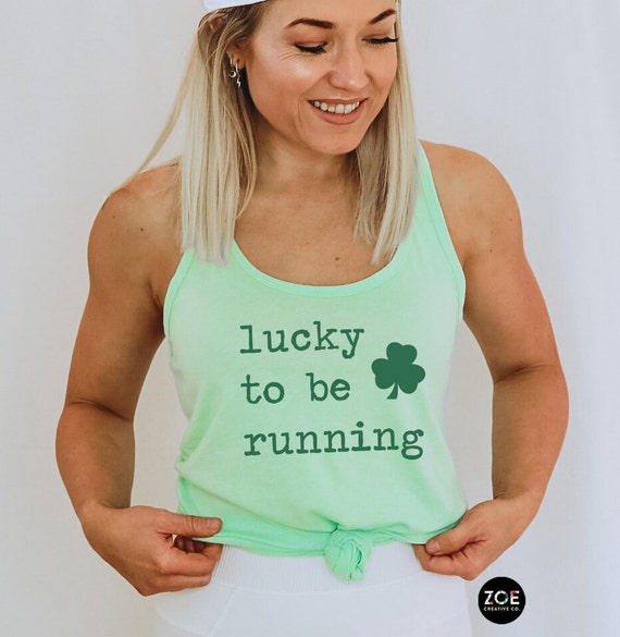 Lucky Running Shirt St Patricks Day Run T-Shirt Lucky Running Shirt St Patricks Day Run T-Shirt