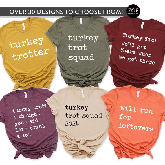 Trot Squad Running Costume Thanksgiving Marathon Turkey Trot T-Shirt Trot Squad Running Costume Thanksgiving Marathon Turkey Trot T-Shirt