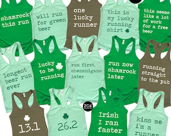 25+ QUOTES St Patricks Day Running Shirts, Shamrock Shuffle Tank Top 2024, Shamrock Run Tanks for Women, St Patricks Day Race Shirts Tanks