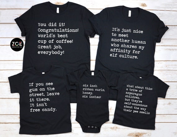 Family Christmas Shirts Elf Movie Tees 