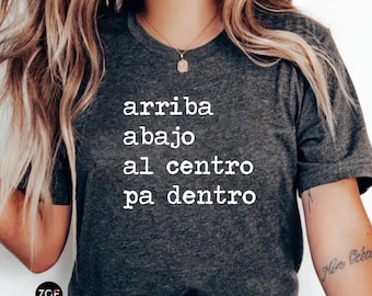 Arriba Abajo Al Centro Pa Dentro Camisa, Tostada Mexicana para Beber, Camisa Cinco De Mayo, Camisas para beber a juego para mujeres y hombres 75+ CITAS