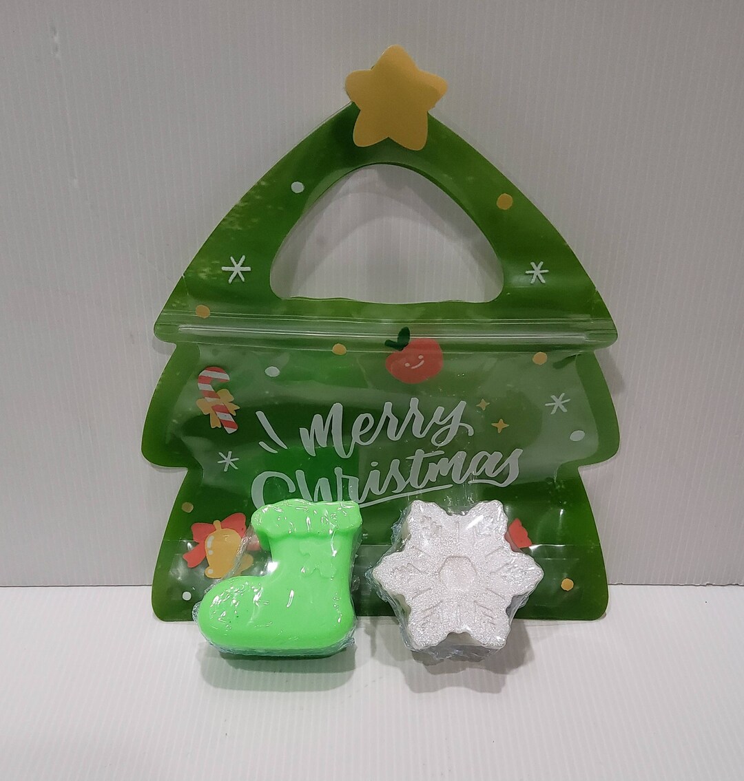 Handmade Soap Christmas Boot & Snowflake 2 X Soaps Etsy Australia