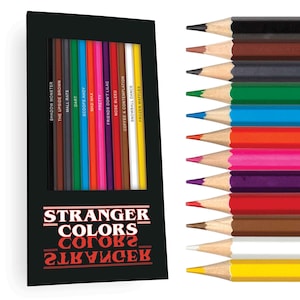 Stranger Colors Colored Pencils for Fans of The Show