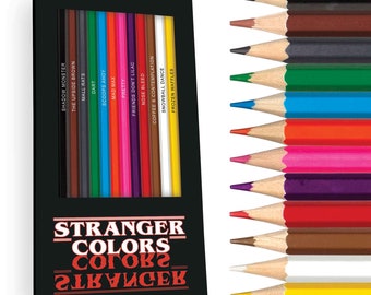 Stranger Colors Colored Pencils for Fans of The Show