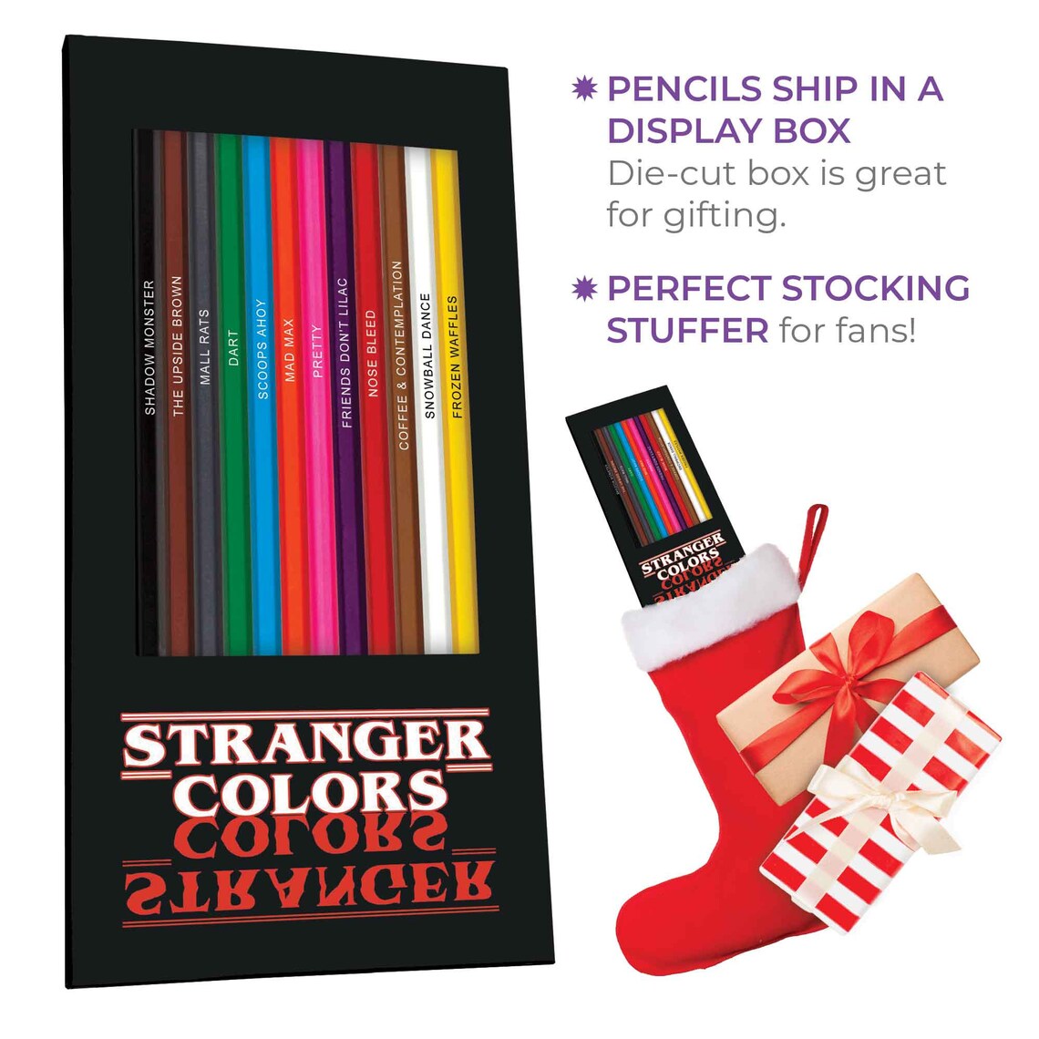 Stranger Colors Colored Pencils for Fans of the Show - Etsy