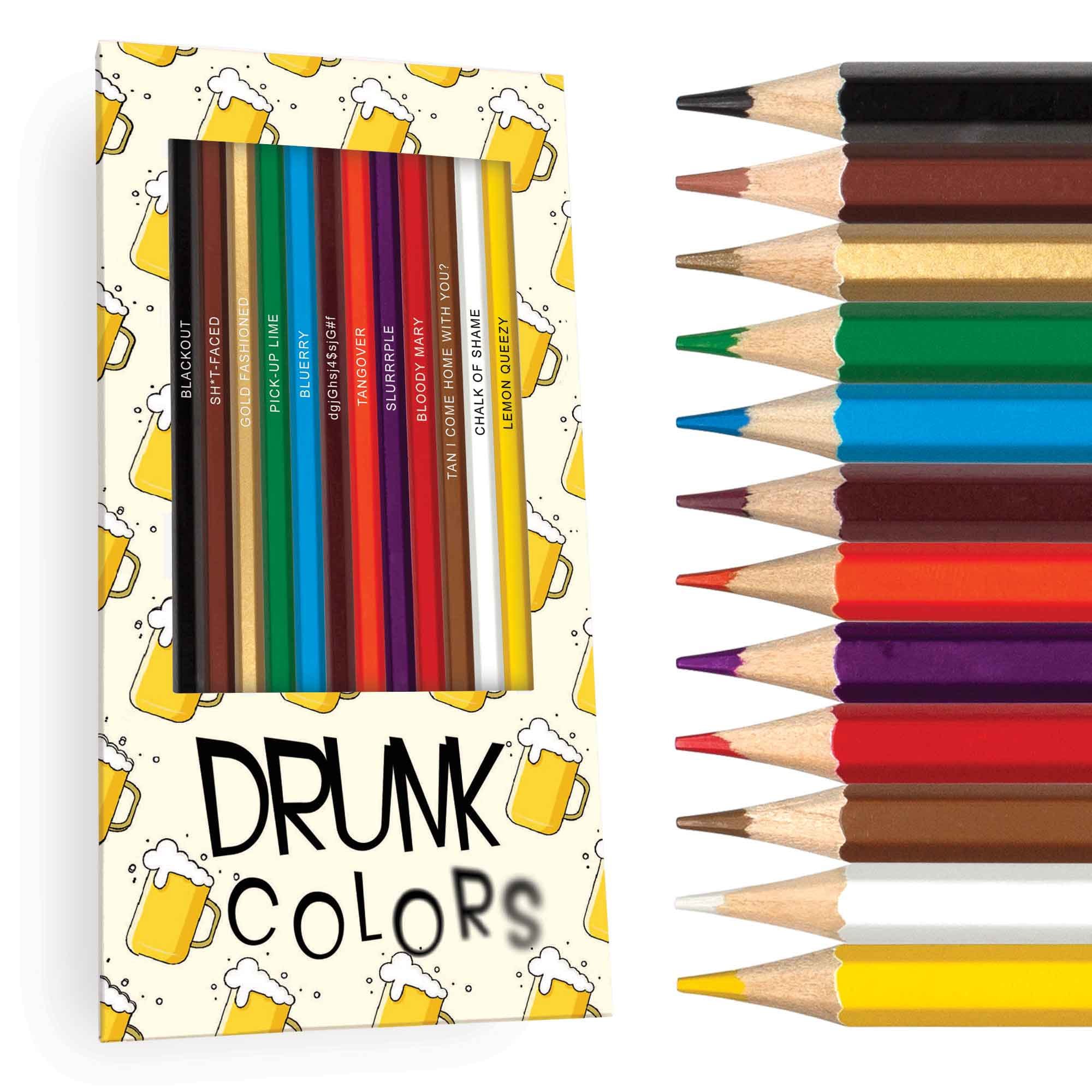 White Crayola Colored Pencils - Set of 5 or 10 with Sharpener