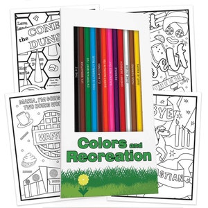 Parks and Rec Fans Coloring Book Parks and Rec Fans Coloring Book