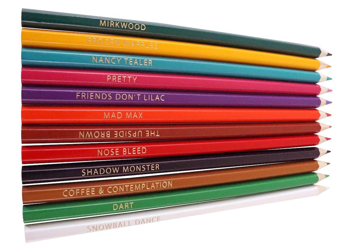 Stranger Colors Stranger Things Inspired Colored Pencils | Etsy
