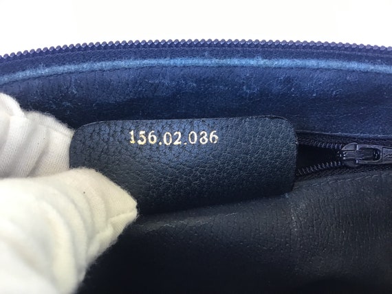 Vintage Gucci Shoulder Bag Blue Canvas Used Preow… - image 10