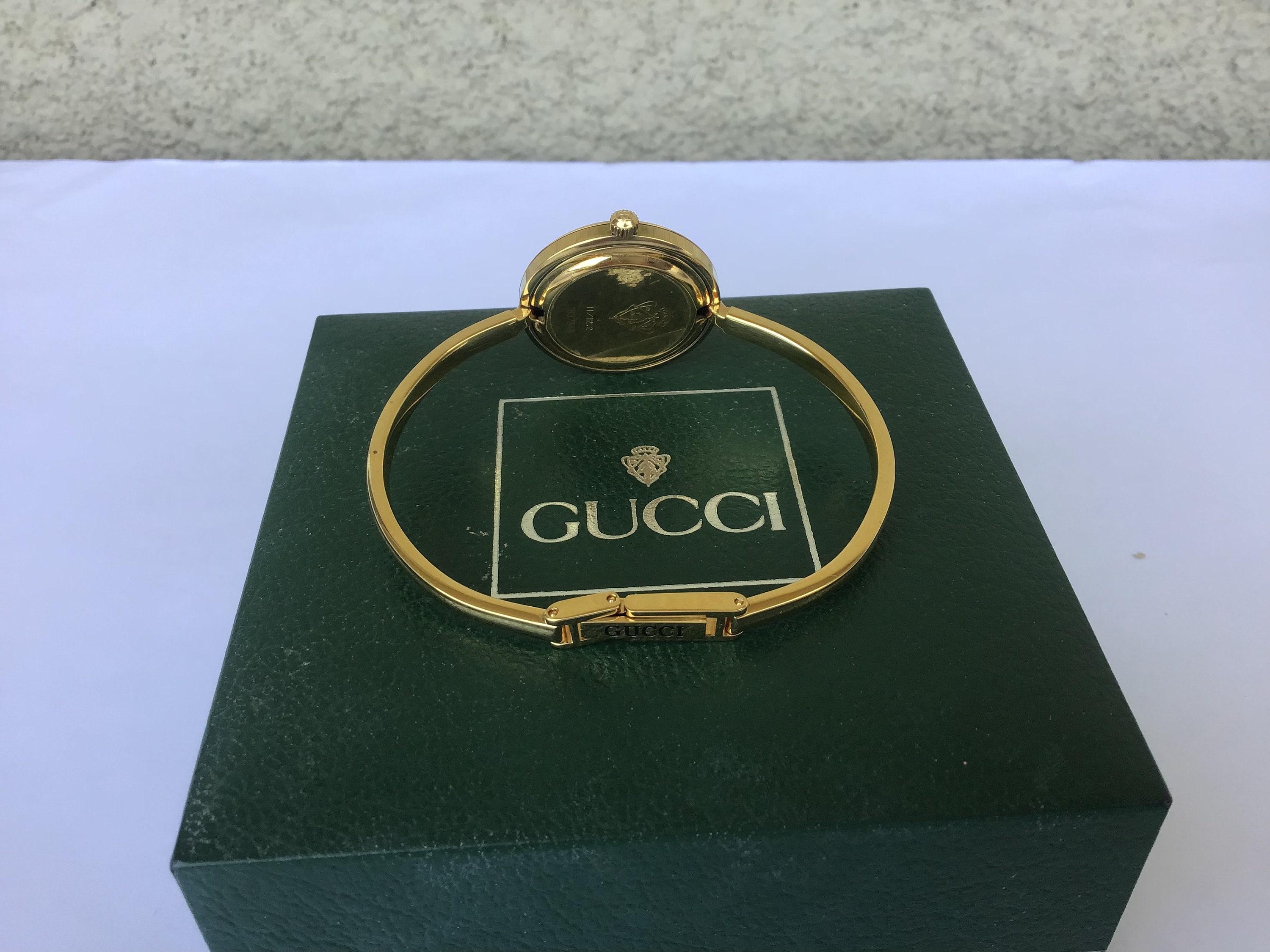 Gucci Bangle Watch size 6 inches comes with box.Preloved. 80s. 90s. Certified baddie energy. ?✨ The iconic Gucci  main image 3