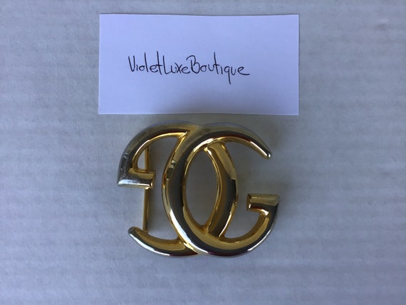 Authentic Vintage Gucci ‘80s GG Buckle Used - image 1