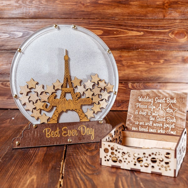 Eiffel Tower Wedding Guest Book, Leaning Tower of Pisa Wedding Guest Book, Big Ben Wedding Guest Book,Statue of Liberty Wedding Guest Book