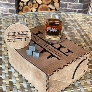 Whiskey Decanter Set, Whiskey Stones, Groomsman Gift, Fathers Gift, Gift for Him, Whiskey Glasses, Bourbon Glasses Set, Personalized Glasses