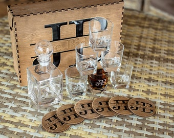 Whiskey Glasses, Whiskey Decanter Set, Bourbon Stones, Bourbon Glasses, Whiskey Glass Set, CHRISTMAS GIFT, Wedding Gift, Decanter Set, Glass