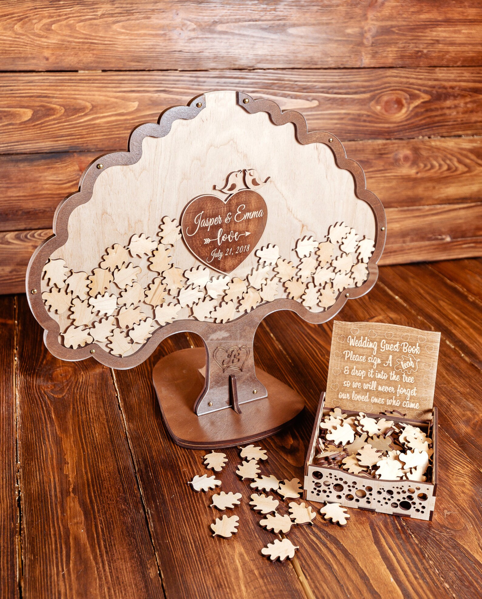 Tree Wedding Guest Book Wedding Guest Book Alternative Etsy