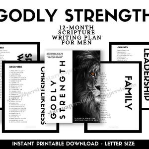 2025 Scripture Writing Plan for MEN | PRINTABLE