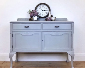 SOLD ~ Vintage Sideboard and Drinks Cabinet. Furniture storage for your Dining Room, Lounge or Hallway. Annie Sloan Chalk Paint.