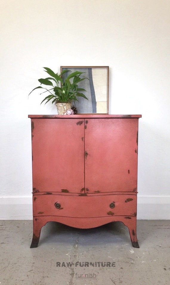 Sold Hand Painted And Shabby Chic Cupboard Drinks Cabinet Etsy