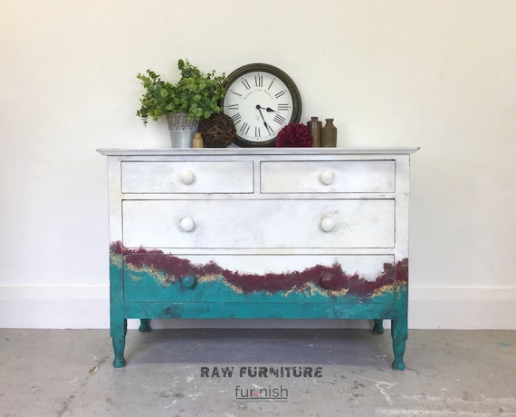 SOLD Chest of Drawers. Shabby chic Country Cottage Furniture