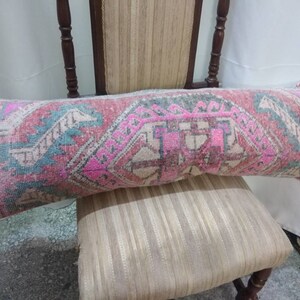 regalos para mamá 90x30cm / inc.35x12 tirar almohada alfombra, lumbar vintage turco oushak almohada, cojín de la cubierta de lana, almohadas tirar almohada.