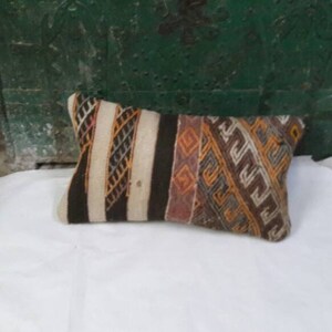 gifts for mom colorfull kilim rug,group organik wool pillow rug,natural cushion ,turkish rug, orienral 20x11inc throw pillows.50x27cm