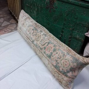 12x39inc/,100x30 cm decor lumbar pillow rug, group organik wool pillow rug, natural cushion, turkish rug, orienral decorbrug throw