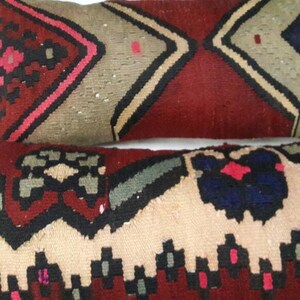 colorfull double pillow rug ,group organik wool pillow rug, natural cushion, turkish rug orienral 24x12inc  throw pillows.60x30cm