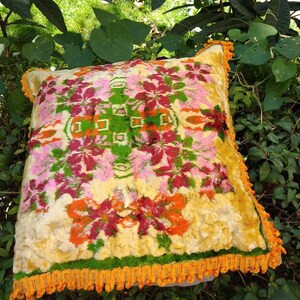 45x45cm square velvet throw 18x18inc,Lumbar Vintage turkish oushak pillow, velvet cover cushion, decor pillows throw pillow.