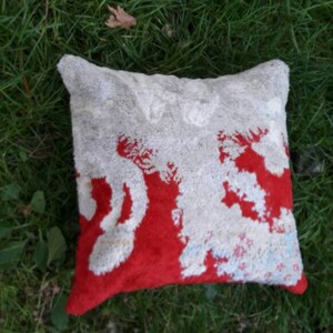 funda de almohada art décor cushion 45x45cm 18x18inc almohada de terciopelo vintage, almohada geométrica, almohada lumbar alfombra kilim pillow rug oushak rug