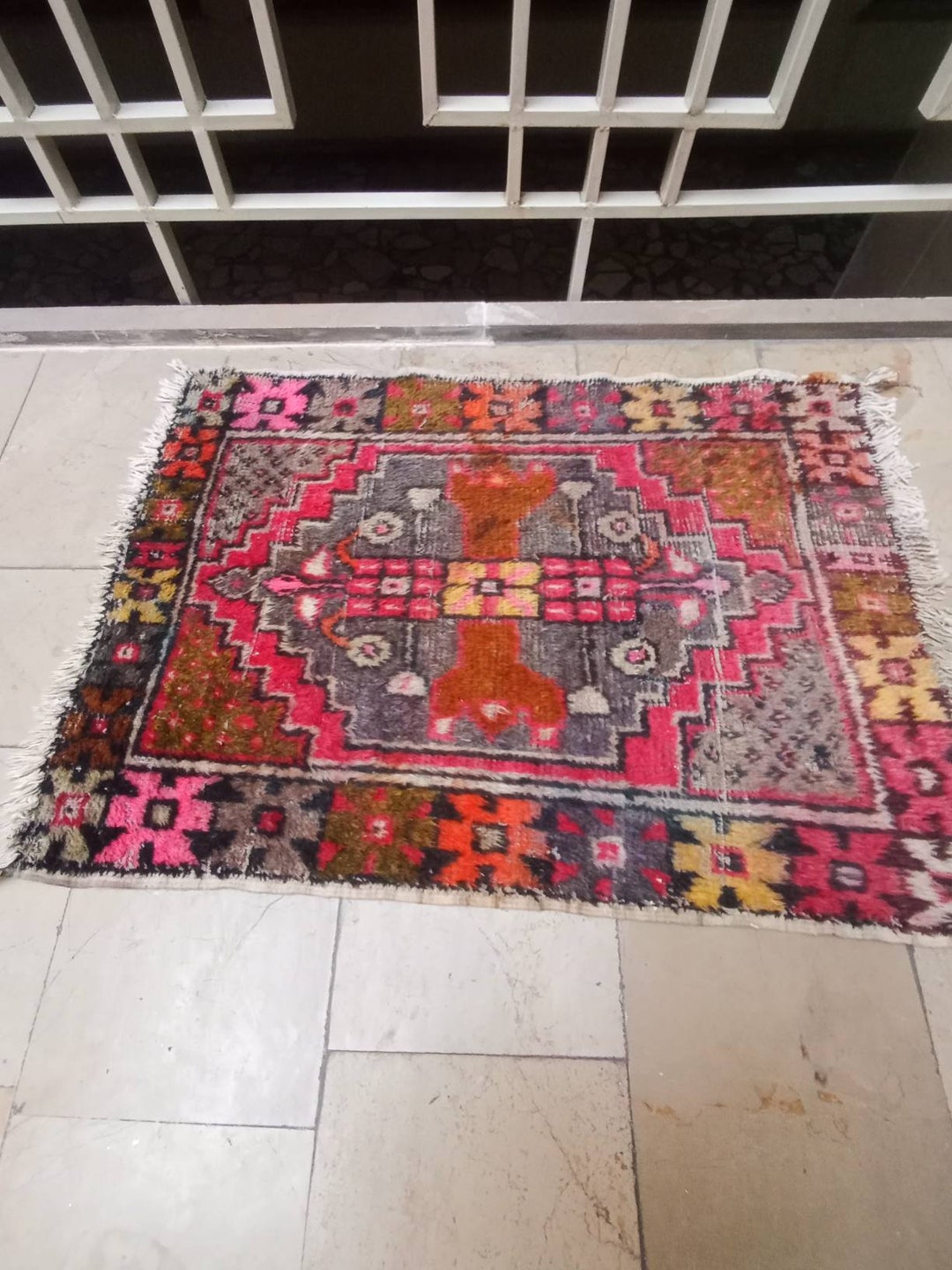 11082cm Soft Wool Vintage Small Rug Pad Oushak Rug, Rug ,turkish Runner