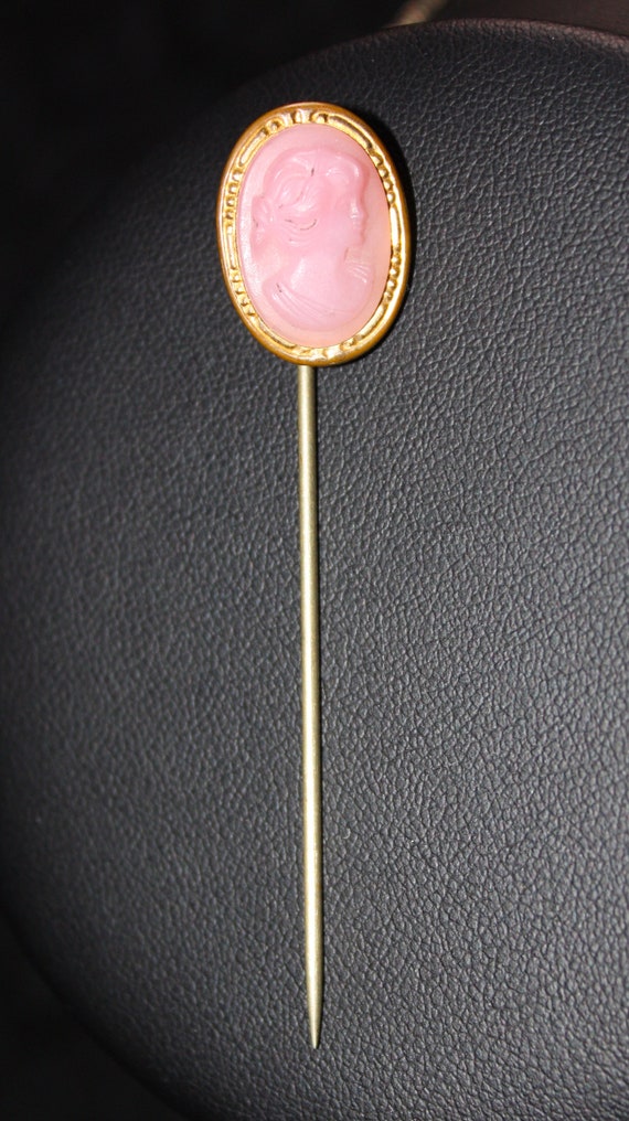 Antique Cameo Stick Pin, Victorian Stick Pin, Vin… - image 10