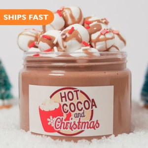 DIY Butter Slime Hot Cocoa Scented Chocolate Clay Christmas