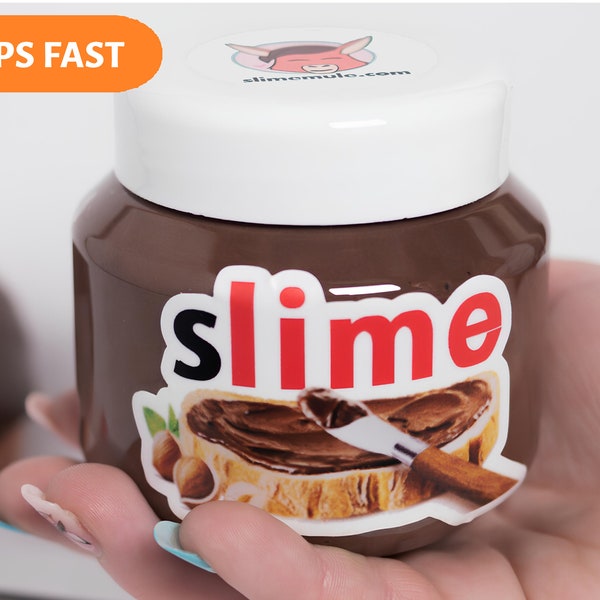 DIY Nutella Slime (con pan de arcilla suave opcional) - slime de chocolate perfumado