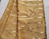 GOLDEN 100 Pure Satin Silk Designer Saree Zig Zag Printed Girlish Sari With Golden Plain Unstitched Blouse Fabric Dress Material