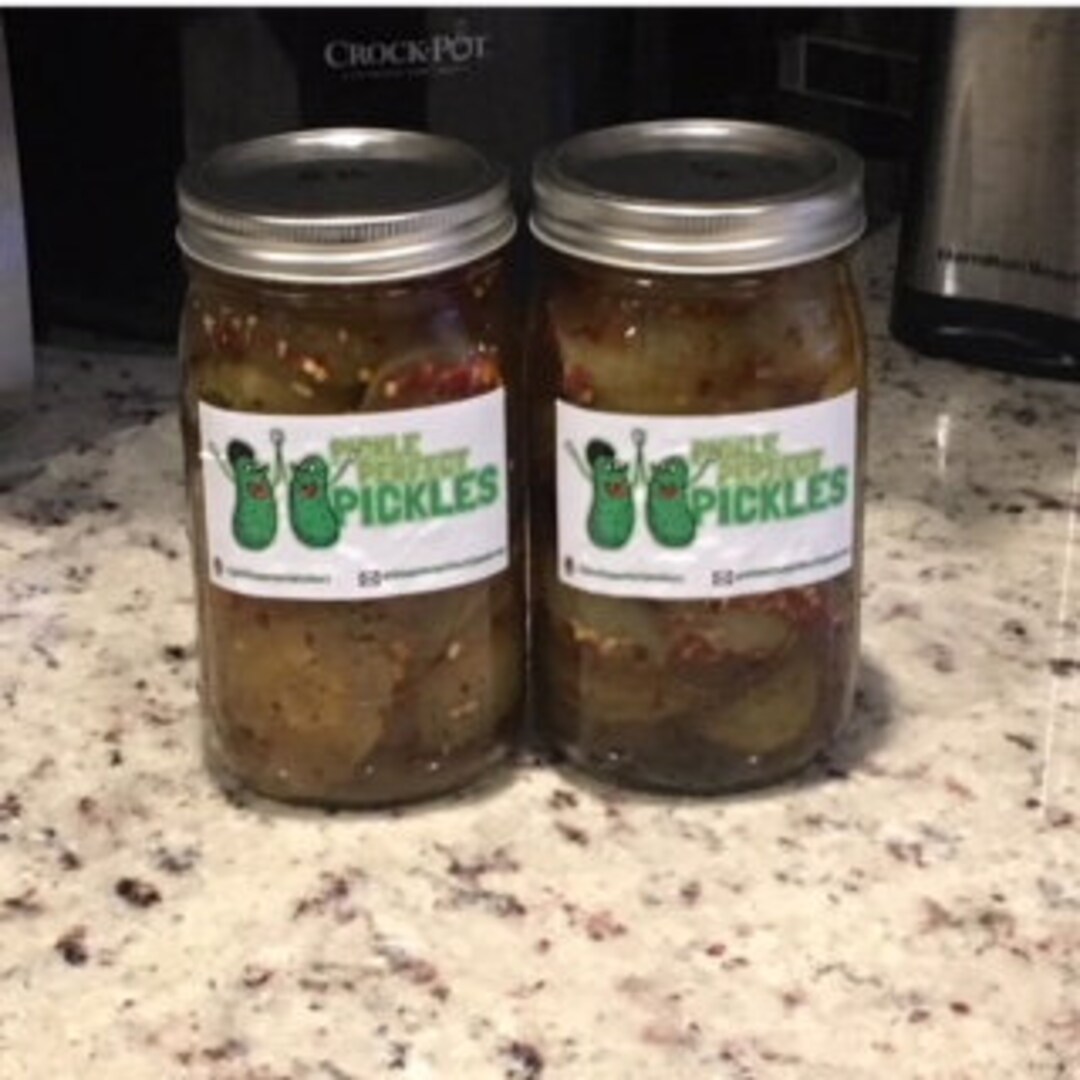 Sweet Hot Garlic Pickles Etsy