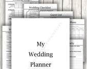 Neat & Simple Wedding Planner, Printable Wedding Planner PDF, Wedding Coordinator Checklist, Wedding Day Planner PDI SKU P00038