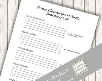 Cleaning Checklist Printable Form With Editable Cleaning List - Etsy