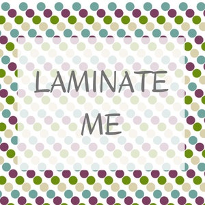 Laminate Me Service | Laminate Custom Printables | Create Your Pages & I Will Print and Laminate Them For You | Free Shipping PDI SKU S00002