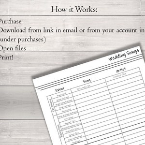 Wedding Songs List| Printable Song List| Music Management| DJ Playlist ...