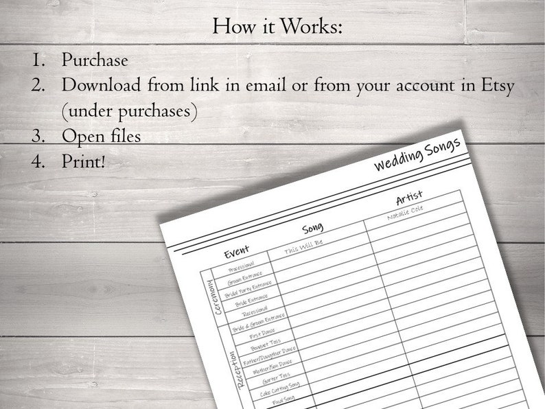 Wedding Songs List| Printable Song List| Music Management| DJ Playlist ...